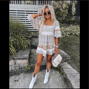 Free People | Cozy Striped Mini Dress